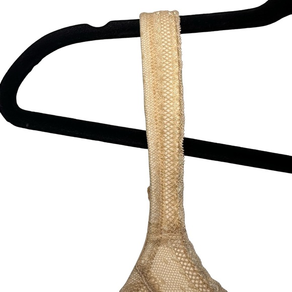 Cacique Modern Lace Lightly Lined Balconette Bra  beige 38C - Picture 6 of 11